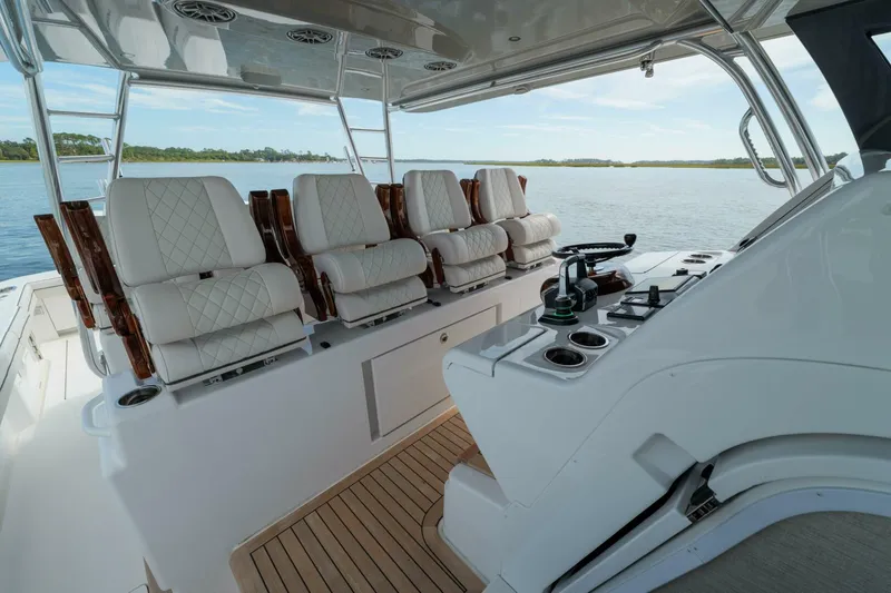 Slide: The Image of Valhalla 55 - Lucky 24 IV - Helm Station Seating 2024 Valhalla 55 Center Console - Lucky 24 IV - 5839123