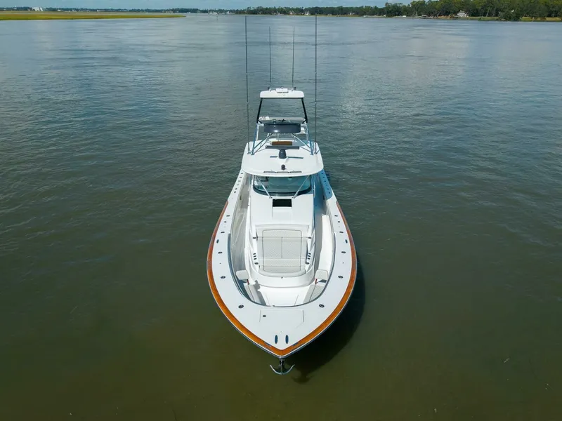 Slide: The Image of Valhalla 55 - Lucky 24 IV - Bow Aerial 2024 Valhalla 55 Center Console - Lucky 24 IV - 7648968