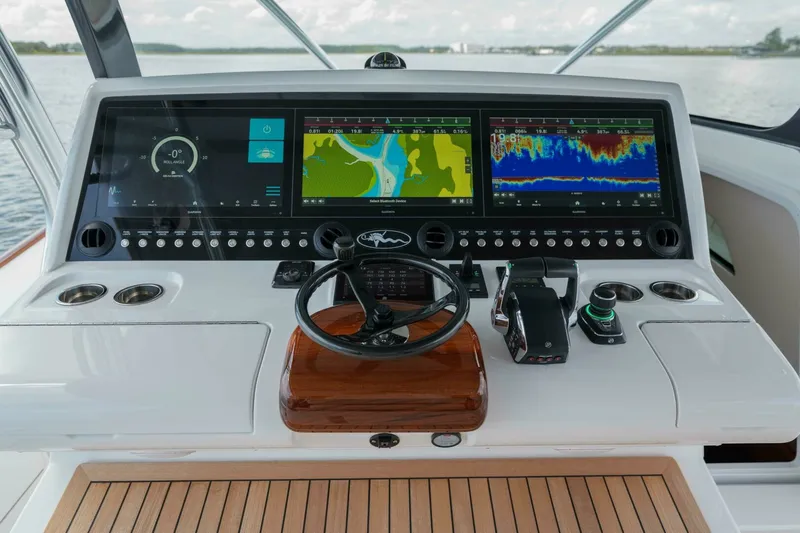 Slide: The Image of Valhalla 55 - Lucky 24 IV - Helm Station Electronics 2024 Valhalla 55 Center Console - Lucky 24 IV - 7648932