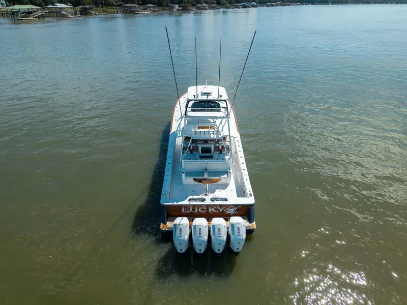 Slide: The Image of Valhalla 55 - Lucky 24 IV - Aft Aerial 2024 Valhalla 55 Center Console - Lucky 24 IV - 5839162