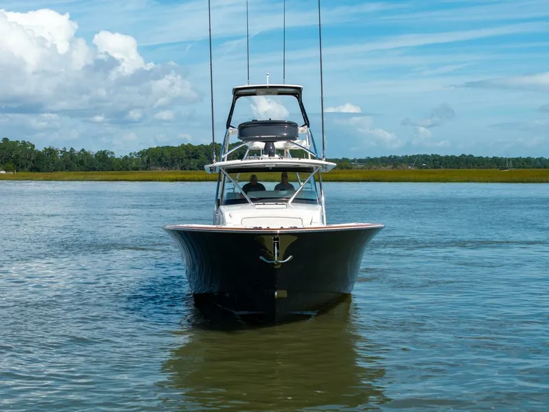 Slide: The Image of Valhalla 55 - Lucky 24 IV - Bow Profile 2024 Valhalla 55 Center Console - Lucky 24 IV - 7648964