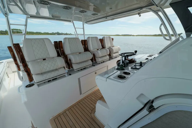 Slide: The Image of Valhalla 55 - Lucky 24 IV - Helm Station Seating 2024 Valhalla 55 Center Console - Lucky 24 IV - 7648930