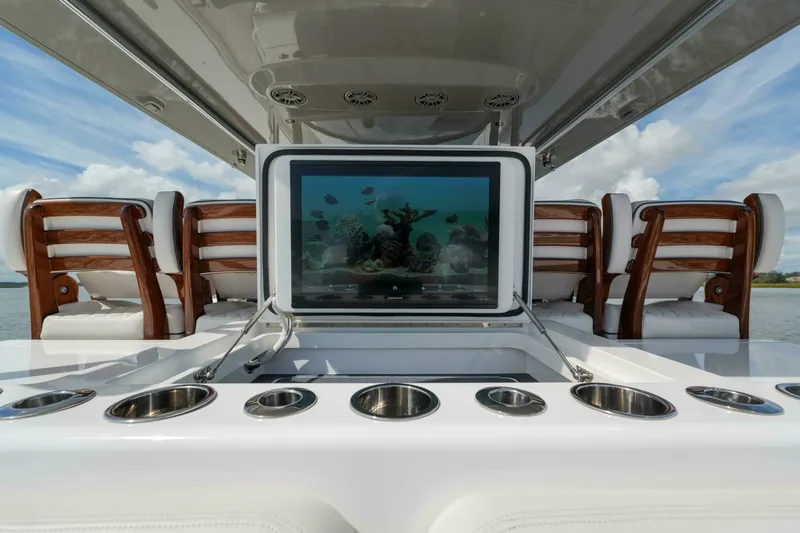 Slide: The Image of Valhalla 55 - Lucky 24 IV - Cockpit 2024 Valhalla 55 Center Console - Lucky 24 IV - 7648942