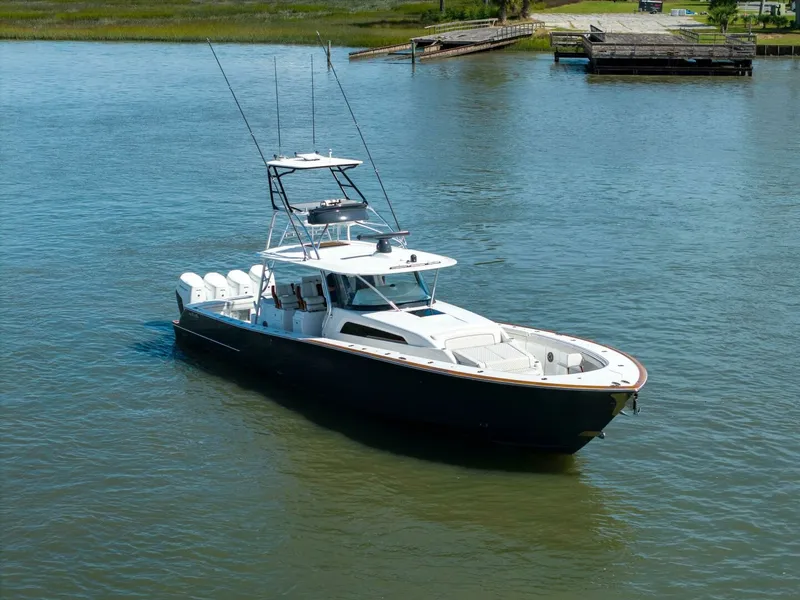Slide: The Image of Valhalla 55 - Lucky 24 IV - Bow Profile 2024 Valhalla 55 Center Console - Lucky 24 IV - 7648963