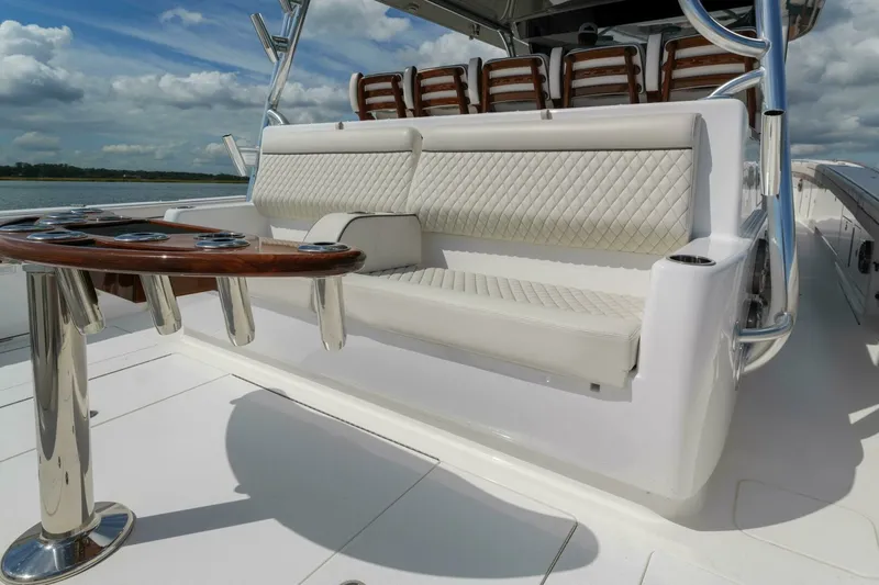 Slide: The Image of Valhalla 55 - Lucky 24 IV - Cockpit Seating 2024 Valhalla 55 Center Console - Lucky 24 IV - 7648940