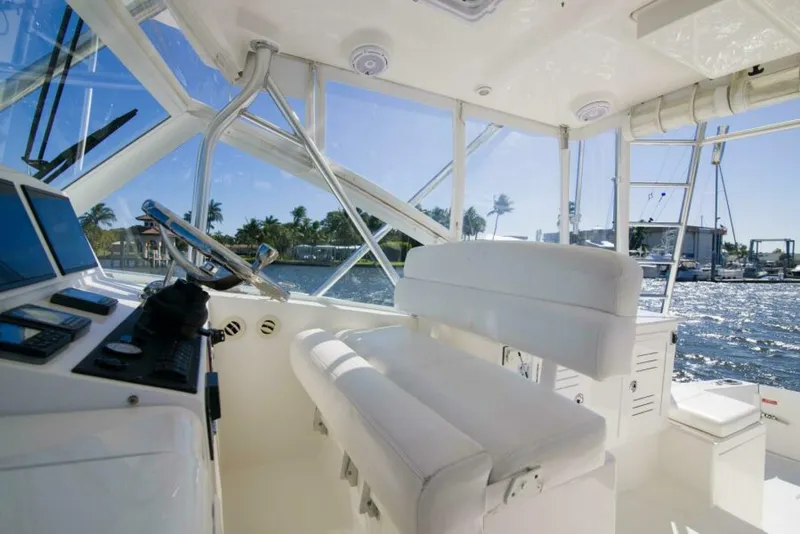 Slide: The Image of Luhrs 37 Date Night Keeping It Reel - Exterior Helm 2010 Luhrs 37 Canyon Express Keeping It Reel Date Night - 5840302