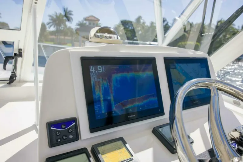 Slide: The Image of Luhrs 37 Date Night Keeping It Reel - Exterior Helm 2010 Luhrs 37 Canyon Express Keeping It Reel Date Night - 5840305