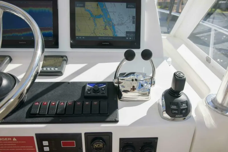 Slide: The Image of Luhrs 37 Date Night Keeping It Reel - Exterior Helm 2010 Luhrs 37 Canyon Express Keeping It Reel Date Night - 5840306