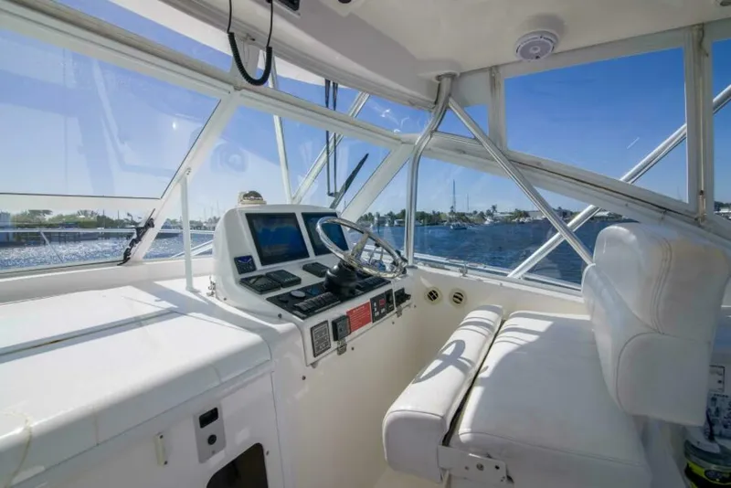 Slide: The Image of Luhrs 37 Date Night Keeping It Reel - Exterior Helm 2010 Luhrs 37 Canyon Express Keeping It Reel Date Night - 5840300