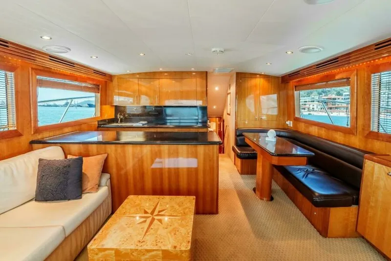 Slide: The Image of 2004 Hatteras 54 Convertible  Salon - 6191268