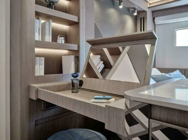 Slide: The Image of 2025 M8 65 Prestige M8 Multi-Hull Power Catamaran - Manufacturer Master Stateroom Vanity - 5842719