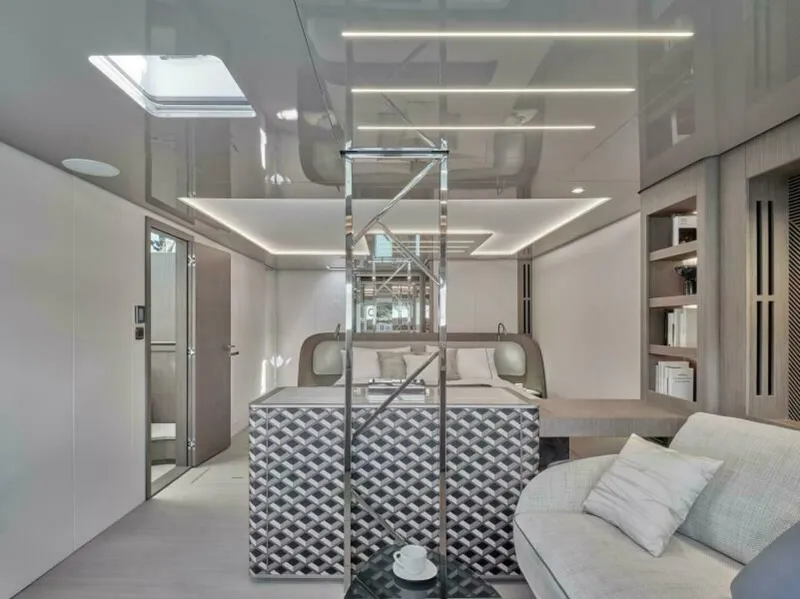 Slide: The Image of 2025 M8 65 Prestige M8 Multi-Hull Power Catamaran - Manufacturer Master Stateroom - 5842720