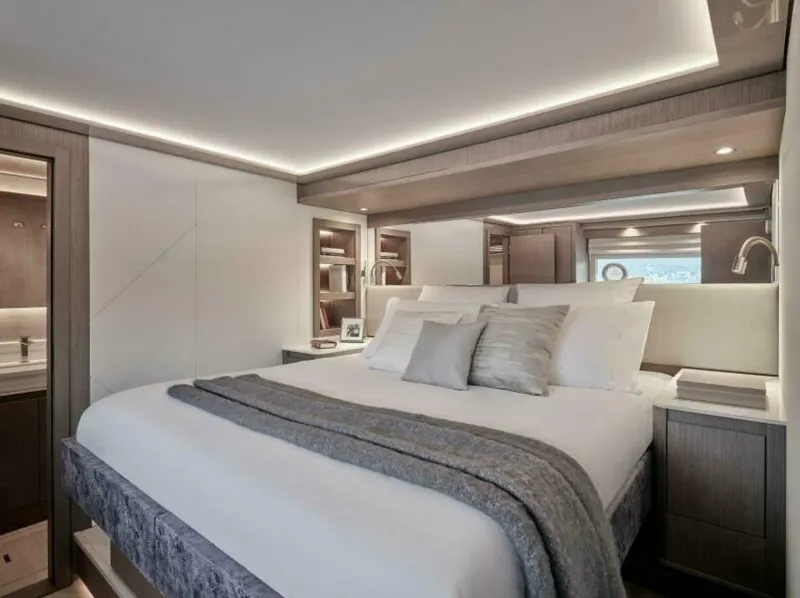 Slide: The Image of 2025 M8 65 Prestige M8 Multi-Hull Power Catamaran - Manufacturer Super VIP Stateroom - Portside - 5842722