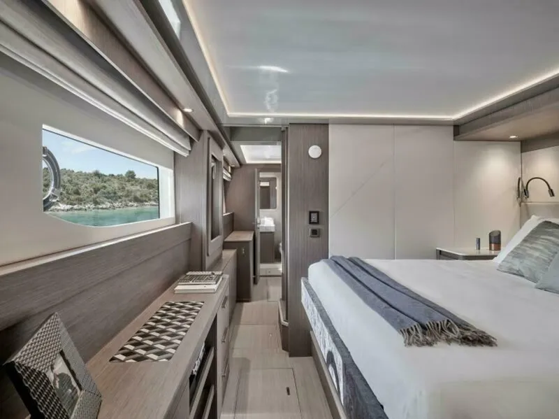 Slide: The Image of 2025 M8 65 Prestige M8 Multi-Hull Power Catamaran - Manufacturer Super VIP Stateroom - Portside - 5842723