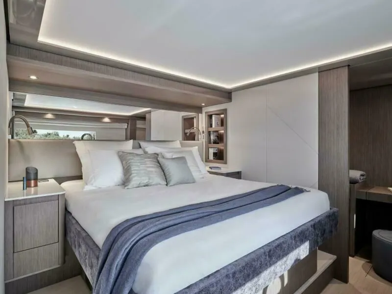 Slide: The Image of 2025 M8 65 Prestige M8 Multi-Hull Power Catamaran - Manufacturer Super VIP Stateroom - Portside - 5842724