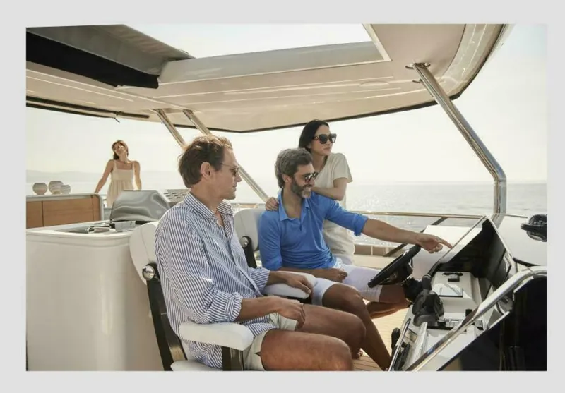 Slide: The Image of 2025 M8 65 Prestige M8 Multi-Hull Power Catamaran - Manufacturer Flybridge Helm - 5842745