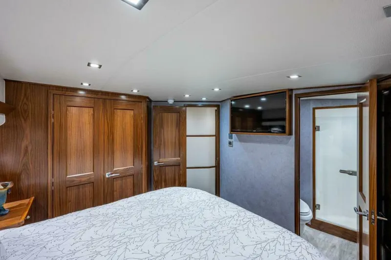 Slide: The Image of Viking 68 KEMOSABE - Master Stateroom & Head Access 2022 Viking 68 Convertible KEMOSABE - 5845908