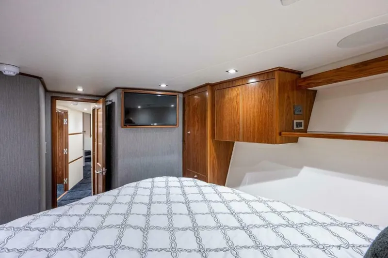 Slide: The Image of Viking 68 KEMOSABE - Forward Stateroom & Head Entrance 2022 Viking 68 Convertible KEMOSABE - 5845912