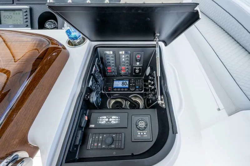 Slide: The Image of Viking 68 KEMOSABE - Helm Starboard Controls 2022 Viking 68 Convertible KEMOSABE - 5845923