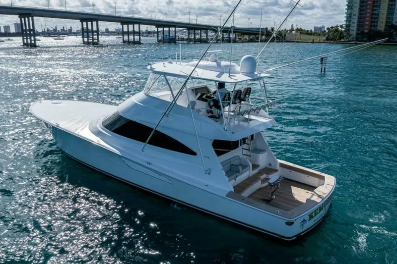 Slide: The Image of Viking 68 KEMOSABE - Port Aerial Profile 2022 Viking 68 Convertible KEMOSABE - 5845947