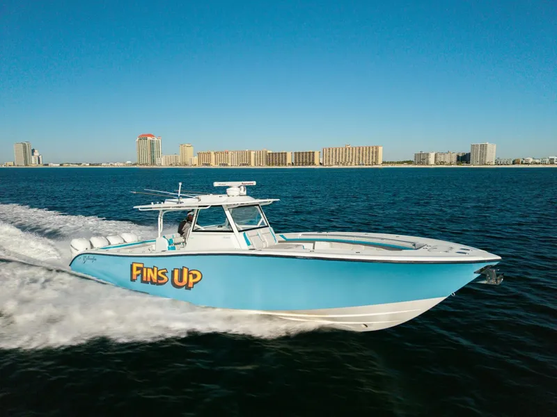 The Image of 2017 42 Yellowfin Offshore Fins Up Profile - 5847060