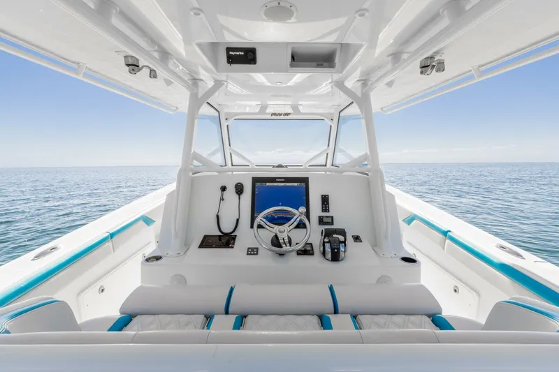 Slide: The Image of 2017 42 Yellowfin Offshore Fins Up Helm (2) - 5869953