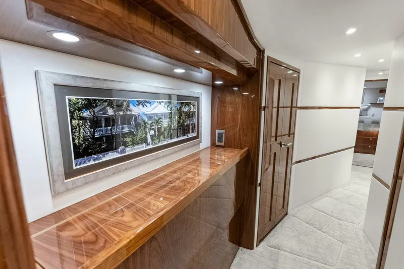 Slide: The Image of 2022 Viking 68 Enclosed Bridge- PIPE DREAM- Companionway - 5922348