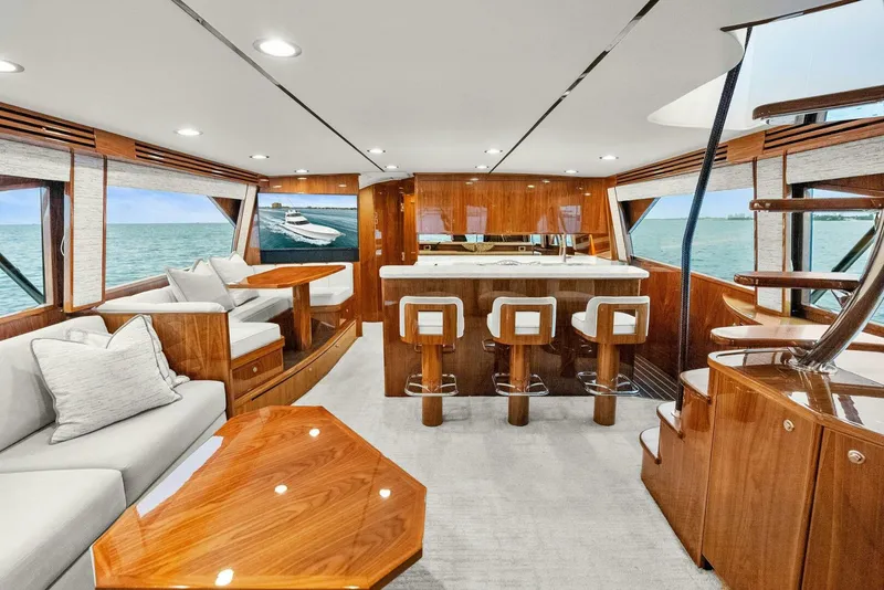 Slide: The Image of 2022 Viking 68 Enclosed Bridge- PIPE DREAM- Salon - 5922369