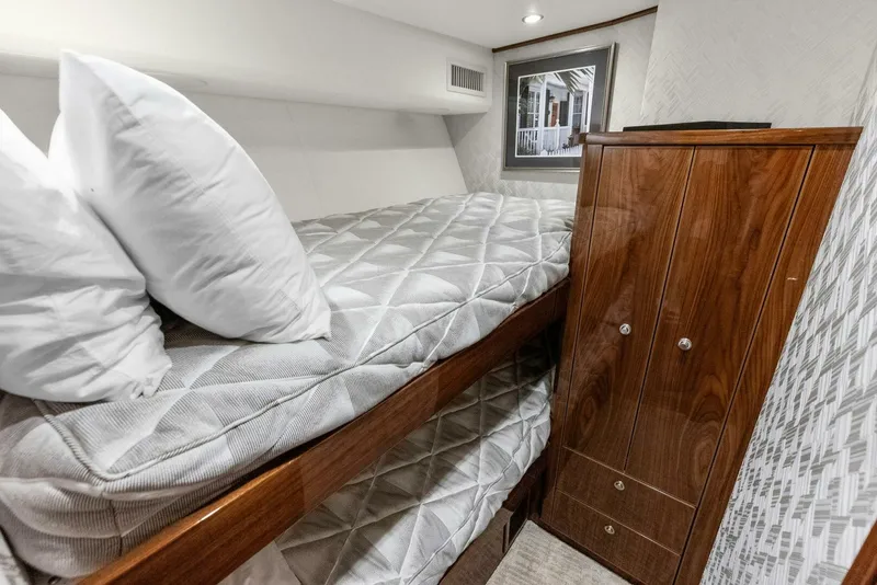 Slide: The Image of 2022 Viking 68 Enclosed Bridge- PIPE DREAM- Forward Stateroom - 5922356