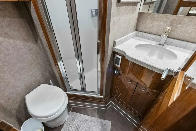 Slide: The Image of 2022 Viking 68 Enclosed Bridge- PIPE DREAM- Crew Stateroom Head - 5922344