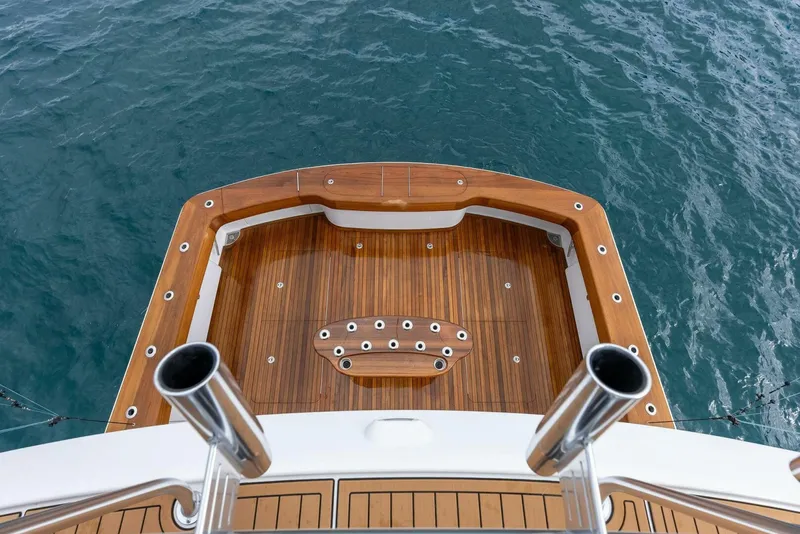 Slide: The Image of 2022 Viking 68 Enclosed Bridge- PIPE DREAM- Mezzanine View to Cockpit - 5922397