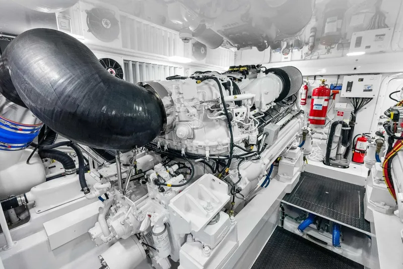Slide: The Image of 2022 Viking 68 Enclosed Bridge- PIPE DREAM- Engine Room - 5922328