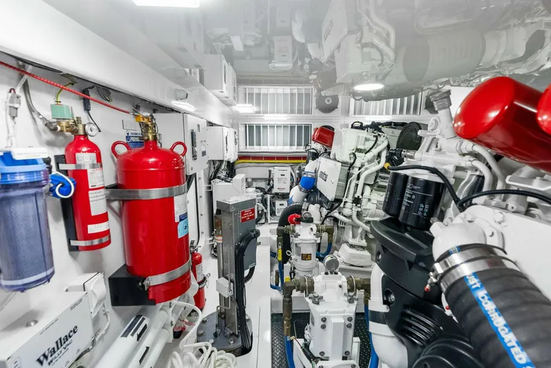 Slide: The Image of 2022 Viking 68 Enclosed Bridge- PIPE DREAM- Engine Room - 5922335