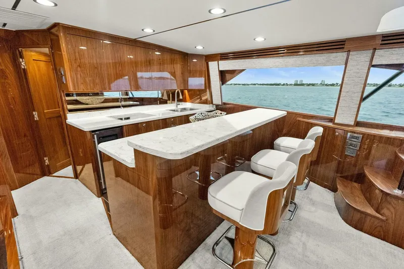 Slide: The Image of 2022 Viking 68 Enclosed Bridge- PIPE DREAM- Galley - 5922371