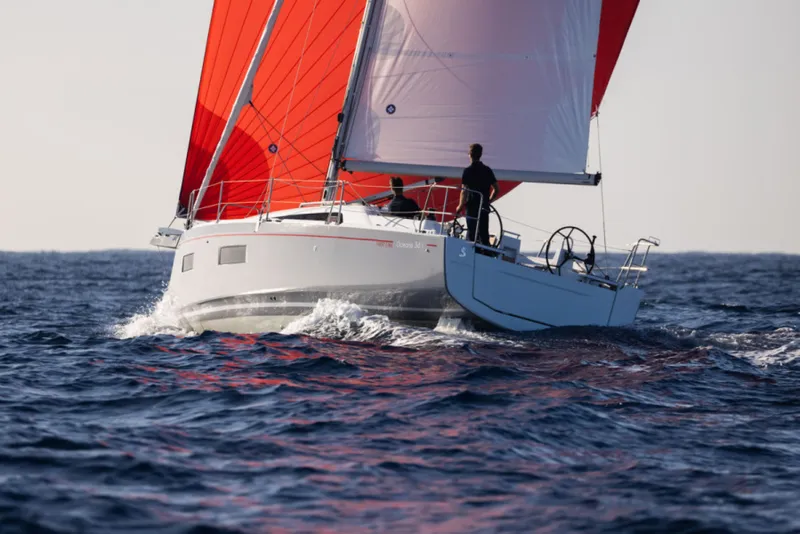 Slide: The Image of Beneteau Oceanis 34.1 Swing Keel Under Spinnaker - 5850055