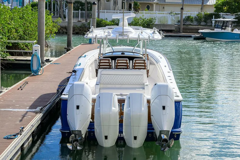 Slide: The Image of Valhalla 41 - Fishability - Exterior Photo 2025 Valhalla V41 Center Console - Fishability - 5851877