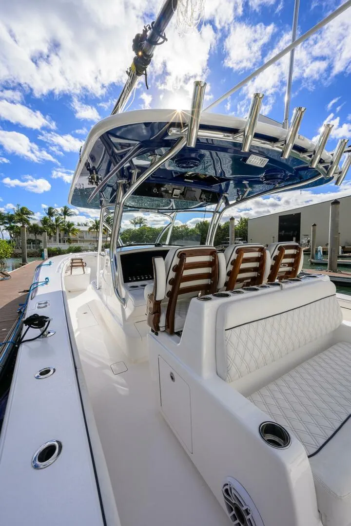 Slide: The Image of Valhalla 41 - Fishability - Exterior Photo 2025 Valhalla V41 Center Console - Fishability - 5852041