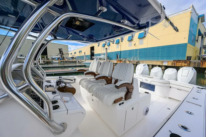 Slide: The Image of Valhalla 41 - Fishability - Helm Seating 2025 Valhalla V41 Center Console - Fishability - 5852051