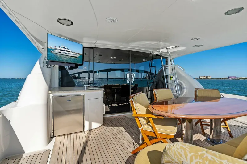 Slide: The Image of 2005 Lazzara Yachts 80 'Summerwind' - Cockpit - 5856289