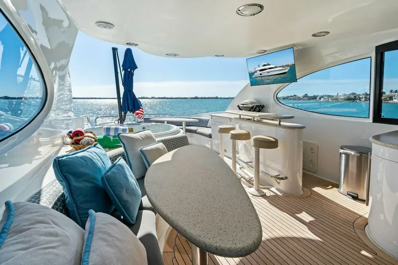 Slide: The Image of 2005 Lazzara Yachts 80 'Summerwind' - Skybridge  - 5856273