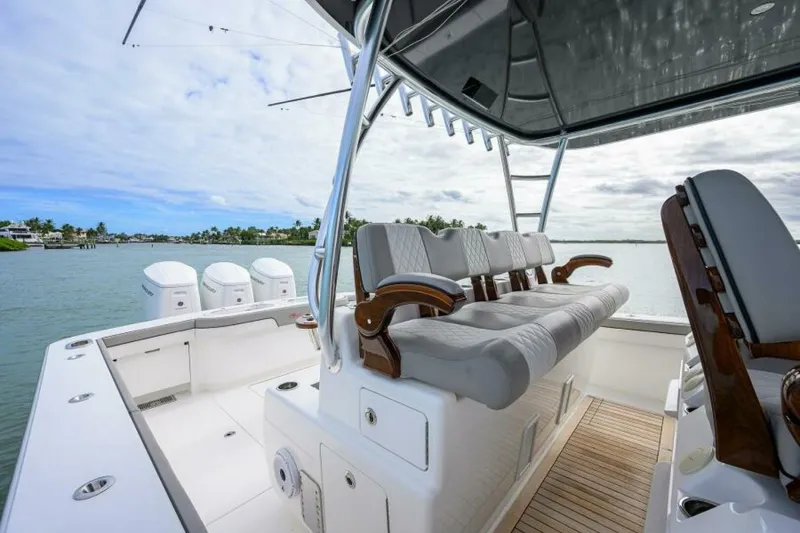 Slide: The Image of Valhalla 46 - Starboard View of Second Row Seating 2022 Valhalla 46 Center Console - 5855442
