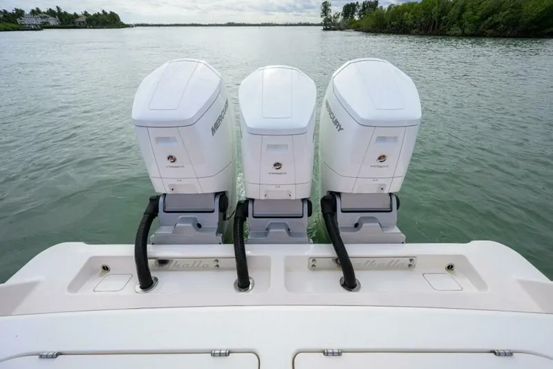 Slide: The Image of Valhalla 46 - Triple Mercury Engines 2022 Valhalla 46 Center Console - 5855450