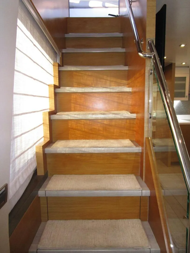 Slide: The Image of Lower Helm Galley Steps To Flybridge - 5861724