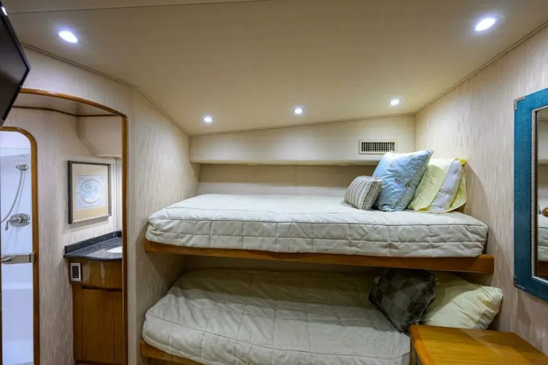 Slide: The Image of Viking 82 BLU FROG - Mid Port Guest Stateroom 2013 Viking 82 Convertible BLU FROG - 5855701