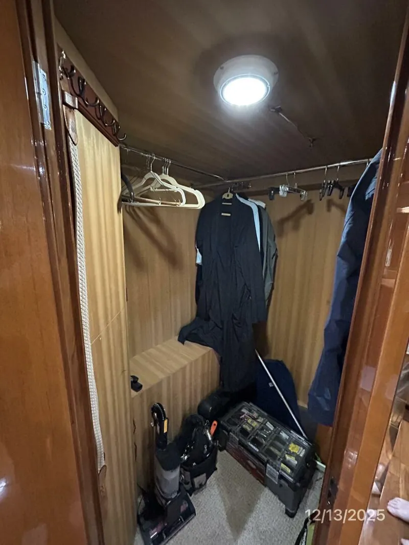 Slide: The Image of 60' Jefferson master stateroom walk-in locker - 5856649