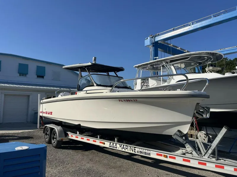 Slide: The Image of Nimbus T8 - Starboard Profile with Trailer 2022 26' Nimbus T8 - 5859805