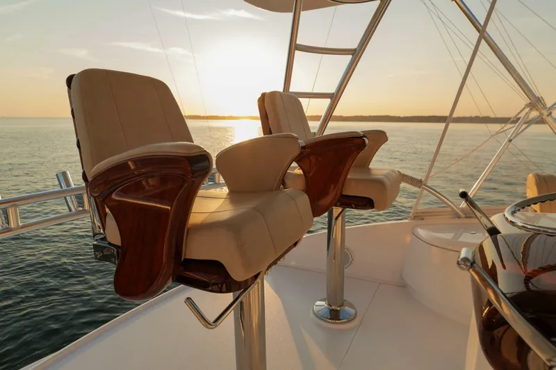 Slide: The Image of Viking 54 - Salty Dog -Flybridge Helm Station 2023 Viking 54 Convertible - Salty Dog - 5861137