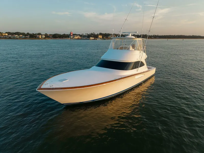 Slide: The Image of Viking 54 - Salty Dog -Bow Port Profile 2023 Viking 54 Convertible - Salty Dog - 5861093