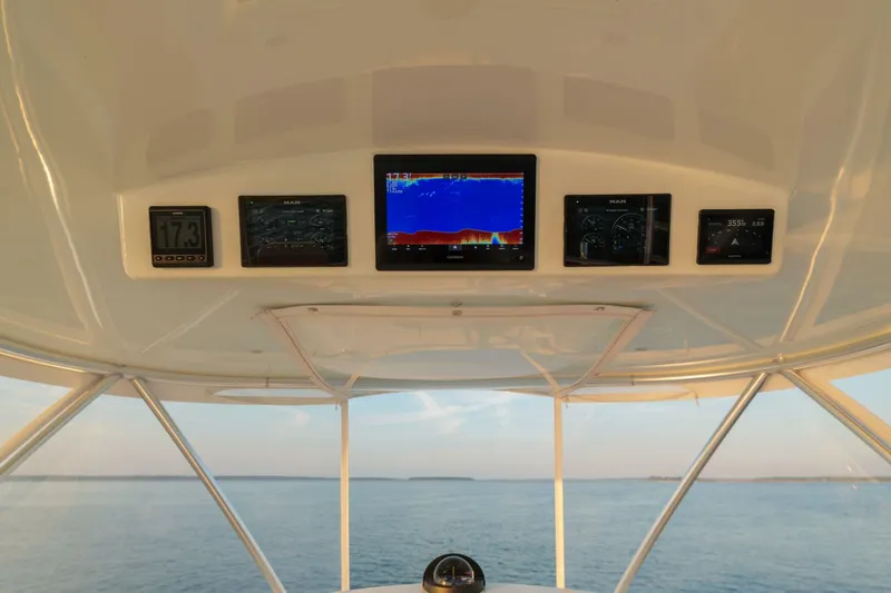 Slide: The Image of Viking 54 - Salty Dog -Flybridge Helm Station 2023 Viking 54 Convertible - Salty Dog - 5861172