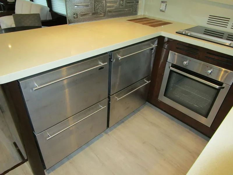 Slide: The Image of Galley With 2 Fridges, 2 Freezer Drawers - 5909815